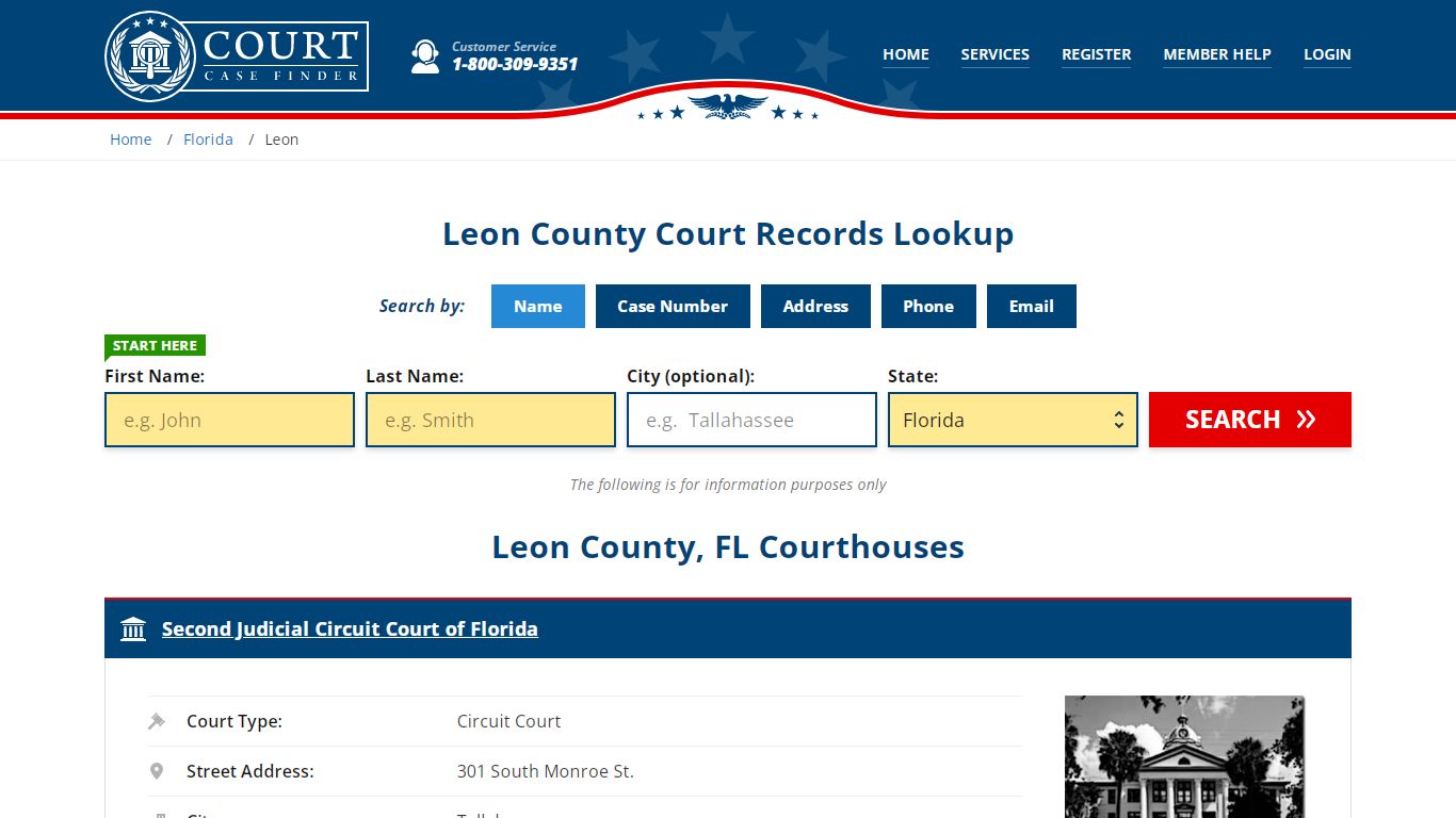 Leon County Court Records | FL Case Lookup - CourtCaseFinder.com